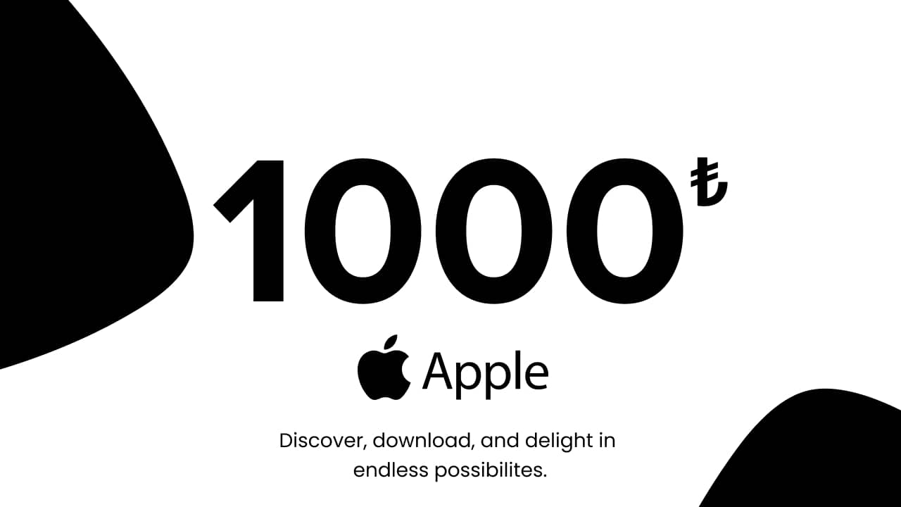 Apple - 1000 TRY (Turkey)