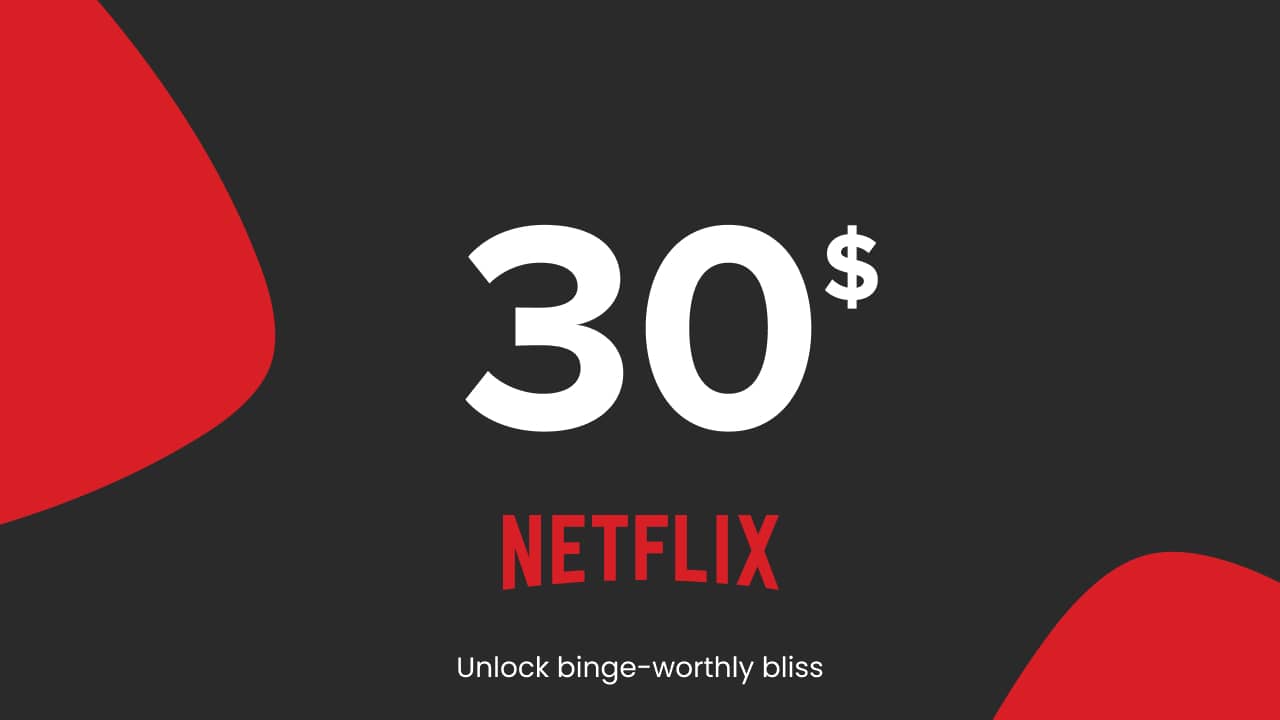 Netflix - 30 USD (United States)