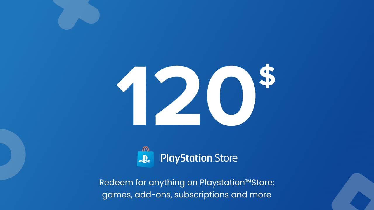 Playstation Store PSN - 120 USD (Qatar)