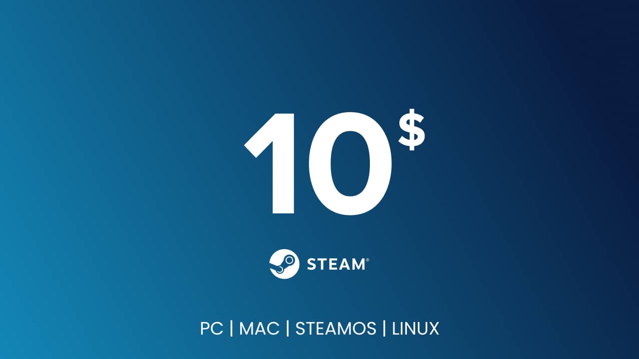 Steam Gift Card - 10 USD