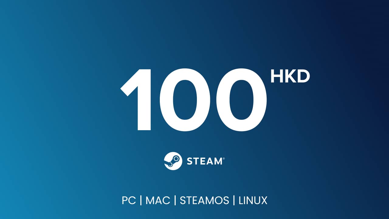 Steam Gift Card - 100 HKD