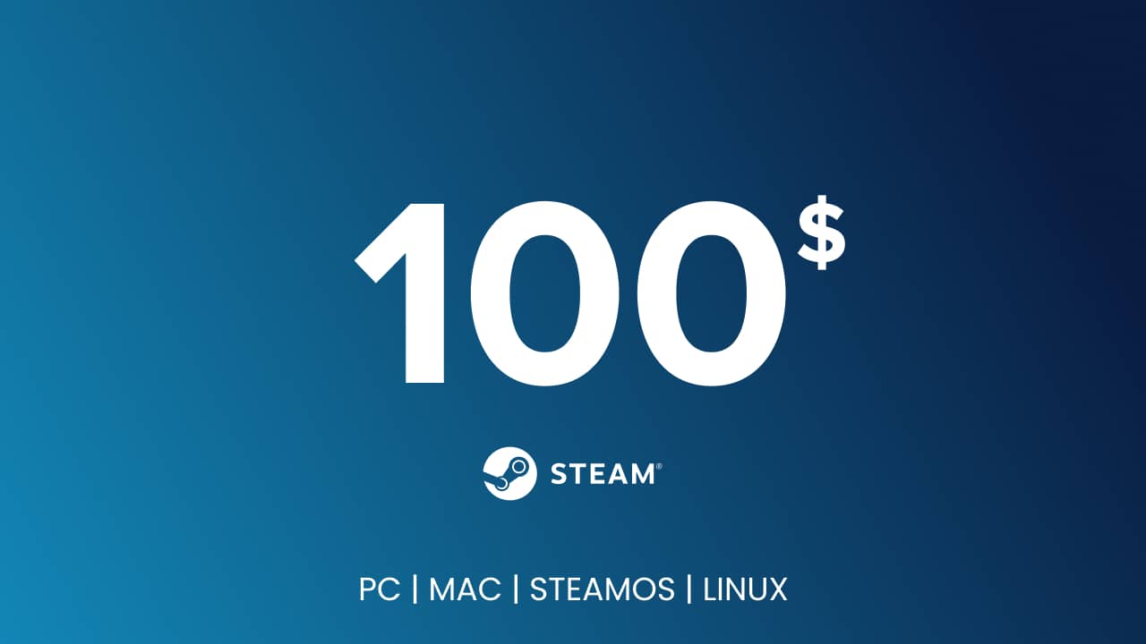 Steam Gift Card - 100 USD