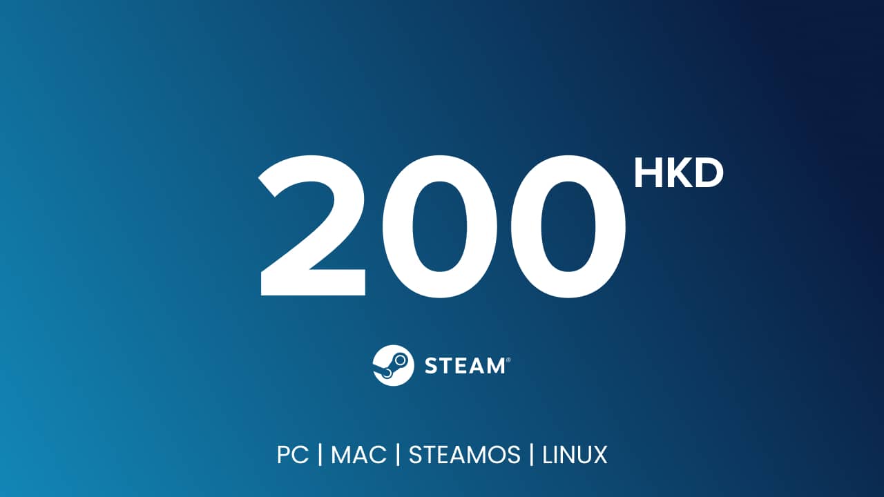 Steam Gift Card - 200 HKD