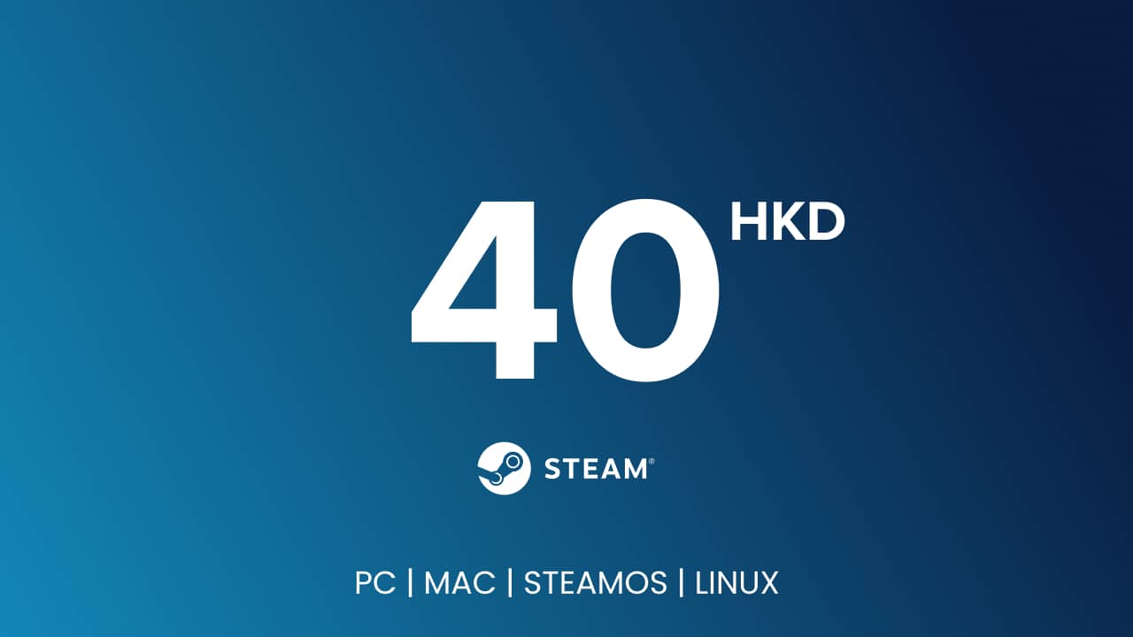 Steam Gift Card - 40 HKD