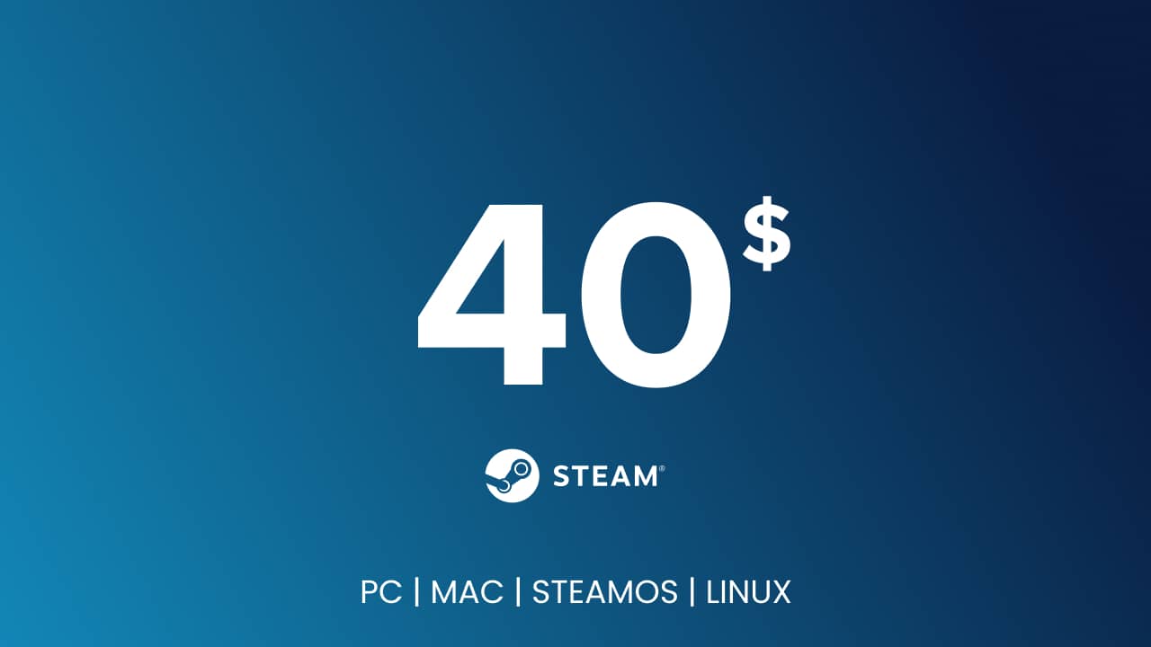 Steam Gift Card - 40 USD