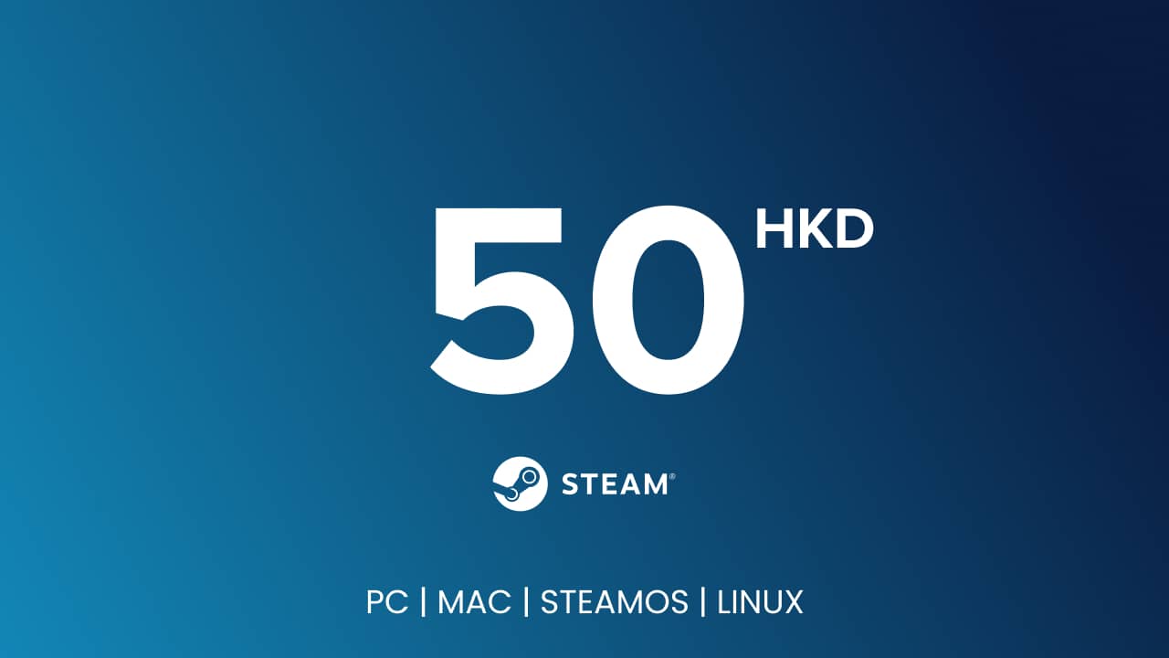 Steam Gift Card - 50 HKD