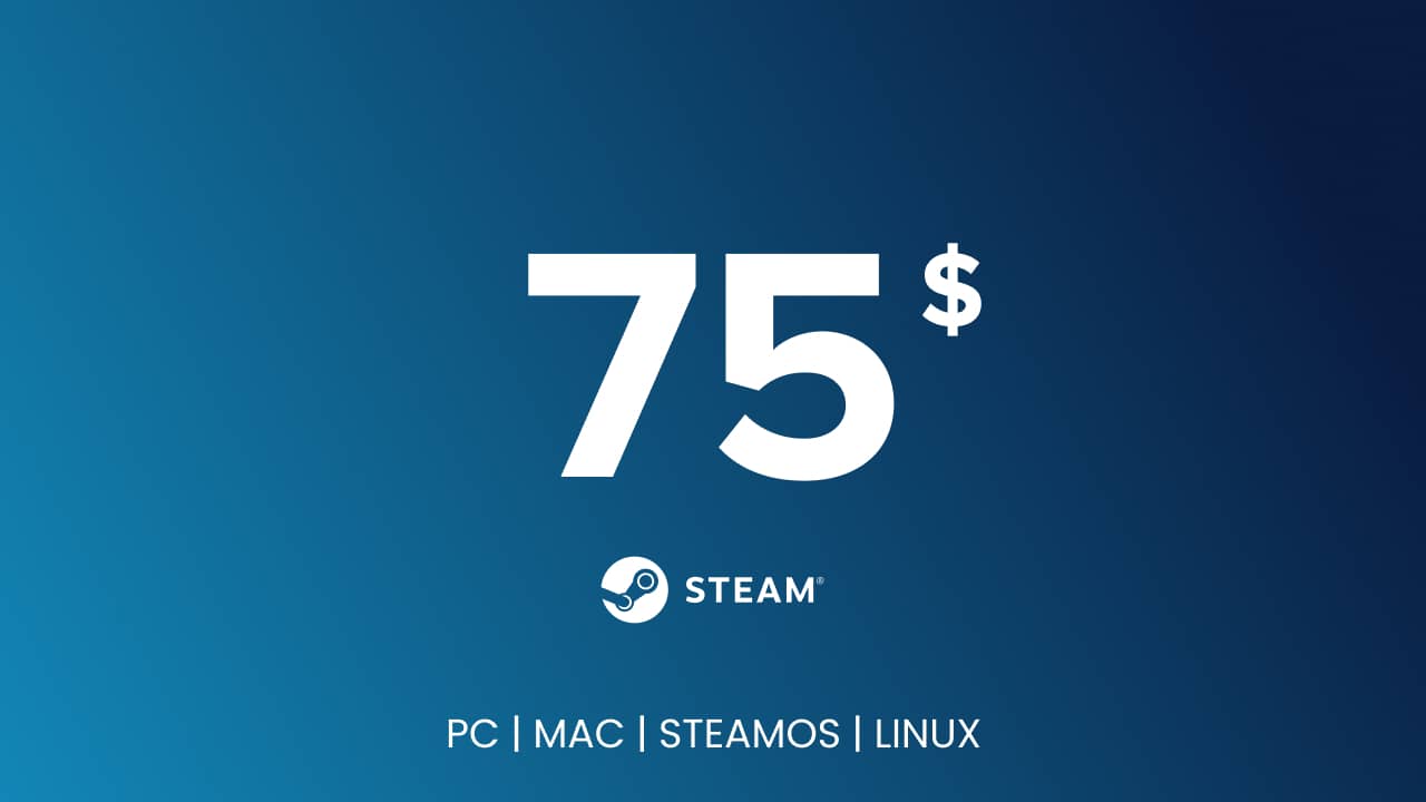 Steam Gift Card - 75 USD
