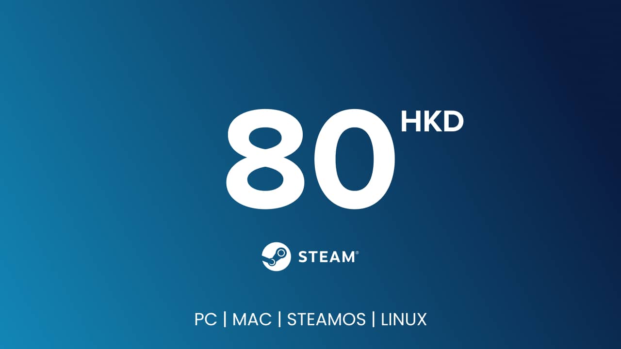 Steam Gift Card - 80 HKD