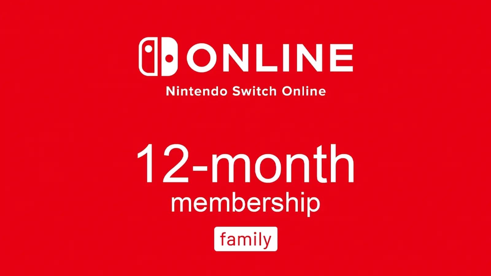 Nintendo Membership 12 Months (Family) 