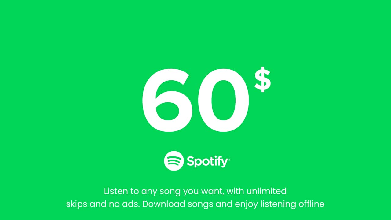Spotify - 60 EUR (United States)