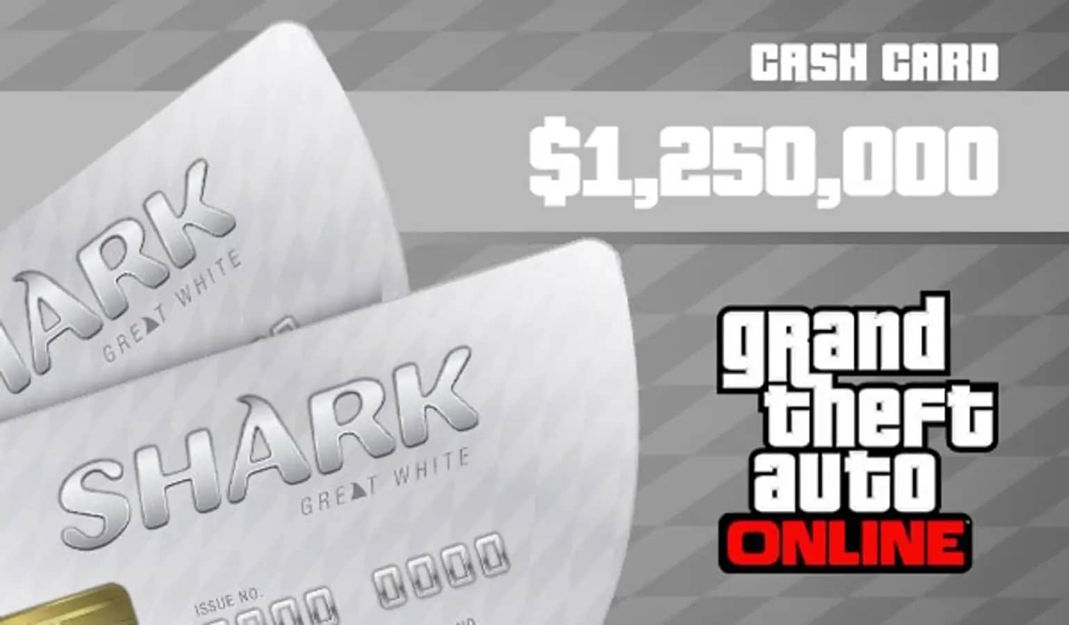 Grand Theft Auto Online: Great White Shark Cash Card (1 250 000$)